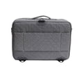 thumbnail image 3 of Professional On The Go Makeup Train Case Cosmetic Travel Storage Organizer Bag with Dividers and Brush Pockets (Gray), 3 of 9