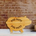 thumbnail image 3 of Pig Out! (13.75 x 8.75") Pig Shape Cutting Board | Funny Decorative Kitchen Chopping Board, 3 of 7