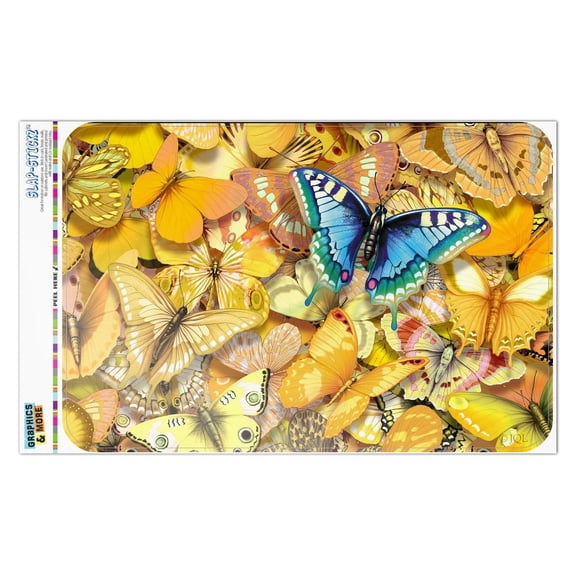 Be Unique Blue Gold Butterflies Home Business Office Sign