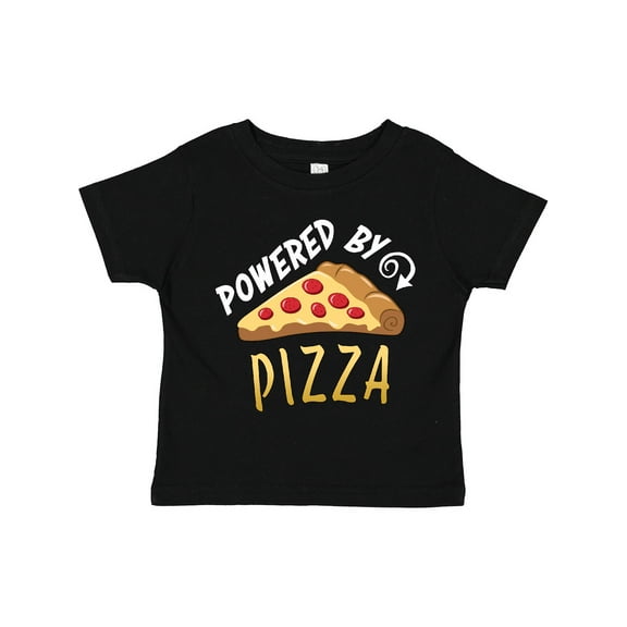 Inktastic Powered by Pizza Boys or Girls Toddler T-Shirt