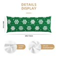 thumbnail image 2 of Naloa Snowflake Super Soft 20x60 Body Pillow Case,Long Side Hidden Zipper（PILLOWS ARE NOT INCLUDED）, 2 of 6