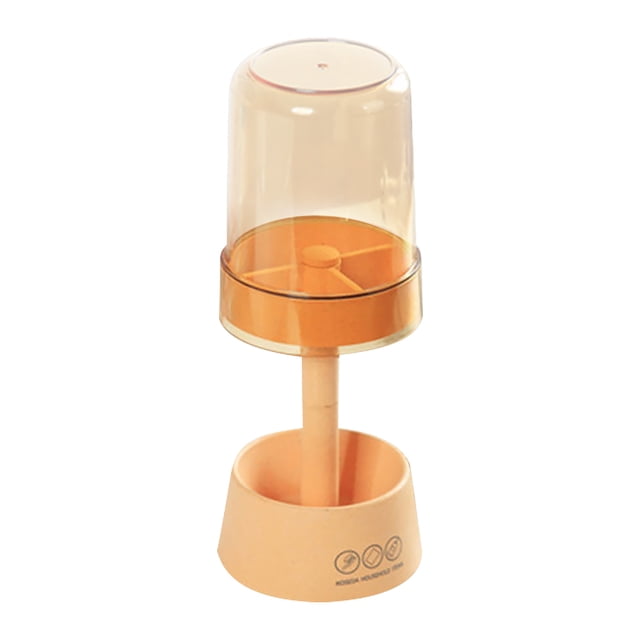 Conjunto de titulares de cepillo de dientes Organizador de paja de trigo Taza de baño Encimera de baño Decoración de dientes Pasta de dientes Hogar para apartamento Forma de lámpara naranja Speravity HA028156-07