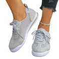 thumbnail image 5 of Sneakers for Women, Womens Walking Shoes, Widestep Shoes for Women, Women's Walking Shoes Lightweight Tennis Sneakers Non Slip Breathable Soft Sole Sports Shoes for Running, Light Gray US-7/EU-39, 5 of 5