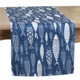 thumbnail image 1 of Saro Lifestyle Fish Design Table Runner 16 x 70 in. Navy Blue, 1 of 1