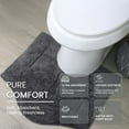 thumbnail image 3 of HOME WEAVERS Waterford Collection Cotton Contour Rug, 20" x 20", Gray, 3 of 9