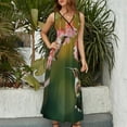thumbnail image 4 of Flower Hummingbird Sleeveless Dress Woman Fashion Long Dresses Women's Summer Suit Dress 2025, 4 of 7