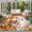 White, Orange, variant on Area Rugs 2x3,Thanksgiving Pumpkin Fall Leaf Non Slip Washable Rug Indoor Carpet Soft Floor Rugs for Home Living Room Bedroom Dining Room Office