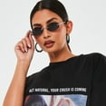 thumbnail image 3 of [Clearance] Women Earrings Bamboo Hoop Earrings 40mm Metal Stainless Steel Black Thick Hoop Huggie Earrings Simple Minimalist Ear Jewelry Gift for Mom Girlfriend Wife Mothers Day on Clearance, 3 of 8