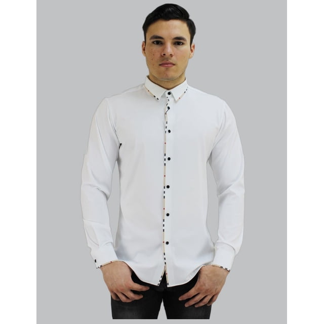 Camisa Caballero Barabas Corte Slim Fit Manga Larga