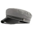 thumbnail image 2 of GILIGEGE Chauffeur Hat for Men Women Classic Vintage Newsboy Cap Costume Hats Beret Cap,Newsboy Cap Fiddler Cap Cabbie Hat Sailor Fisherman Cap Grey A, 2 of 3