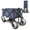 Blue, variant on Rangland Beach Wagon With Big Wheels For Sand - All Terrain Steel Frame Utility Cart with 9" Pneumatic Tires, Collapsible Folding Design - Sand Warrior Pro Series II (black)