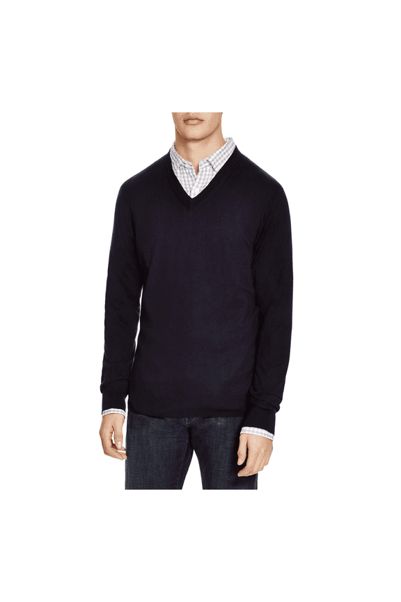 The Men's Store at Bloomingdale's Cotton V-Neck Sweater , Size S, MSRP $118