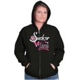 thumbnail image 5 of Sucker For Love Funny Valentines Day Zip Hoodie Sweatshirt Women Brisco Brands S, 5 of 6