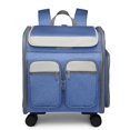 thumbnail image 3 of Backpack Large Space Mute Universal Wheel Cat Bag Folding Draw-bar Pet Bag, 3 of 5
