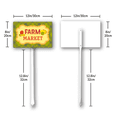 thumbnail image 2 of Eveokoki Farming Vegetable Garden Sign Farm Market 12"x8" Rectangle Aluminum Garden Sign Vegetable Flowers Funny Garden Stakes Tags Decorations, 2 of 5