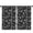 Black Tarot Moon, variant on Blackout Kids Curtains,Black White Skull Cross Pattern Childrens Insulated Curtains Set Of 2,Bedroom Essentials,Toddler Room Decor 42x54in(106x137cm)