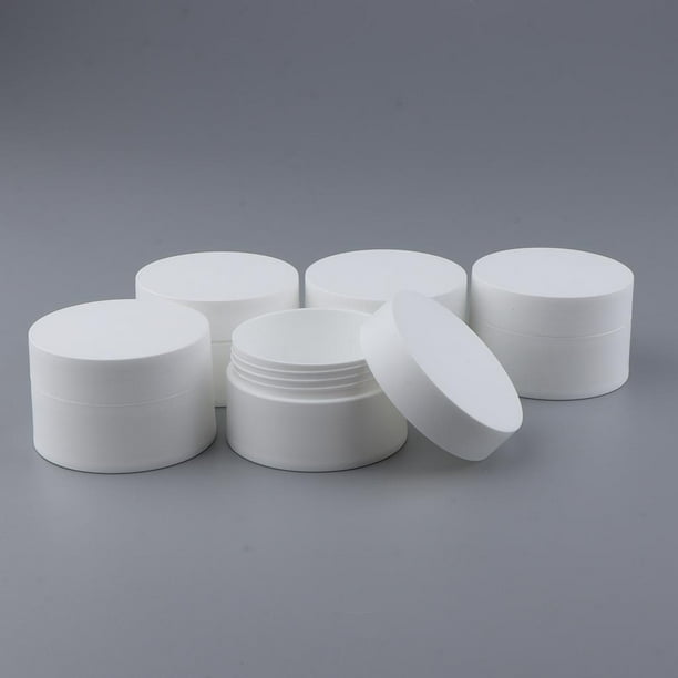 5 Unids / Pack Tarros Cosméticos de Plástico Vacíos Portátiles Macetas Recipientes de Maquillaje Recargables - 50g 50 gramos Macarena envases de maquillaje vacíos