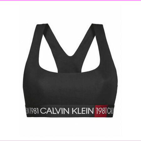 

Calvin Klein Women s 1981 Bold Logo Unlined Bralette in Black XS (QF5577)