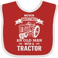 thumbnail image 3 of Inktastic Old Man Tractor Boys Baby Bib, 3 of 4