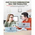 thumbnail image 4 of Over The Ear Language Translator Earbuds AI Headphones Live Language Translation Earbuds Real Time Open Ear Buds Headphones Wireless Bluetooth Touch Screen Translate Translating Earbuds, 4 of 7