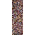 thumbnail image 5 of SAFAVIEH Nantucket Amrita Zigzag Stipes Cotton Runner Rug, Multi, 2'3" x 5', 5 of 9