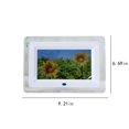 thumbnail image 3 of 7 Inch Digital Electronic Photo Frame LED Acrylic Photo Album Video Playback in Loop, Built-in Clock and Calendar, LCD Digital Photo FrameBY, 3 of 5
