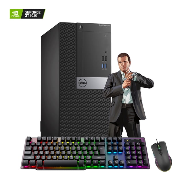 Dell Optiplex 5040 Mini Tower Desktop PC Intel Core i5-6500 Up to 3.60 GHz, 8 GB DDR4, New 256 GB SSD, Keyboard & Mouse, WiFi, Windows 10 Pro -64bit