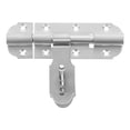 thumbnail image 1 of 1 Set Door Bolt Latch Heavy Duty Slide Security Lock Barrel Bolt Latch Stainless Steel Sliding Bolt Latch For Barn Shed And Home Gates Silver, 1 of 5