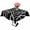 Black, variant on Sunflower Vintage Table Cloth Waterproof Tablecloths, Rustic Retro Floral Spring Summer Tablecloth Dining Table Cover for Kitchen Party Tabletop Outdoor, Square Tablecloth 60x60 Inch