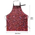 thumbnail image 2 of Kdxio Red Glitter Apron with Pockets Adjustable Kitchen Aprons for Men Women Waterproof Aprons for Cooking,Drawing,Crafting, Baking Household Cleaning, 2 of 5