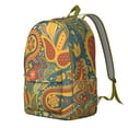 thumbnail image 2 of Paisley Backpack for School College Gift, Boho Chic Durable Daypack with Laptop Sleeve, Multiple Organizer Pockets, Lightweight, 2 of 5