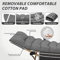 thumbnail image 6 of 75 Inch Heavy-Duty Queen Size Folding Camping Bed, 10-Leg Stable Support Outdoor Cot with Mattress & Side Pockets, Portable Winter Camping Equipment, 6 of 7