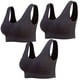 thumbnail image 1 of Paquete de 3 sujetadores deportivos sin costuras para mujer Sujetador de yoga sin aros con almohadillas removibles Fridja nalpqowj8537, 1 of 6
