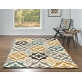 thumbnail image 3 of Linon Home Decor Trio Area Rug Collection, Gray and Gold, 1.83' x 2.83', 3 of 4
