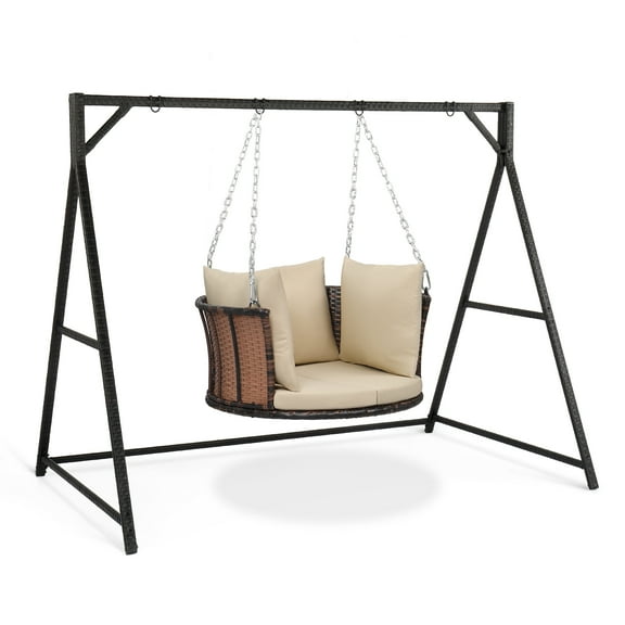 UBesGoo 84-inch Swing Frame, 7-FT All Weather Haning Swing Frame for All Kinds of Swing