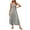 Gray, variant on pstuiky Summer Dress, Women Halter Sleeveless Bohemian Maxi Dress Pleated High-Waisted Dress Ankle Dress Sun Dress Leisure Plus Size Dresses for Women Green m