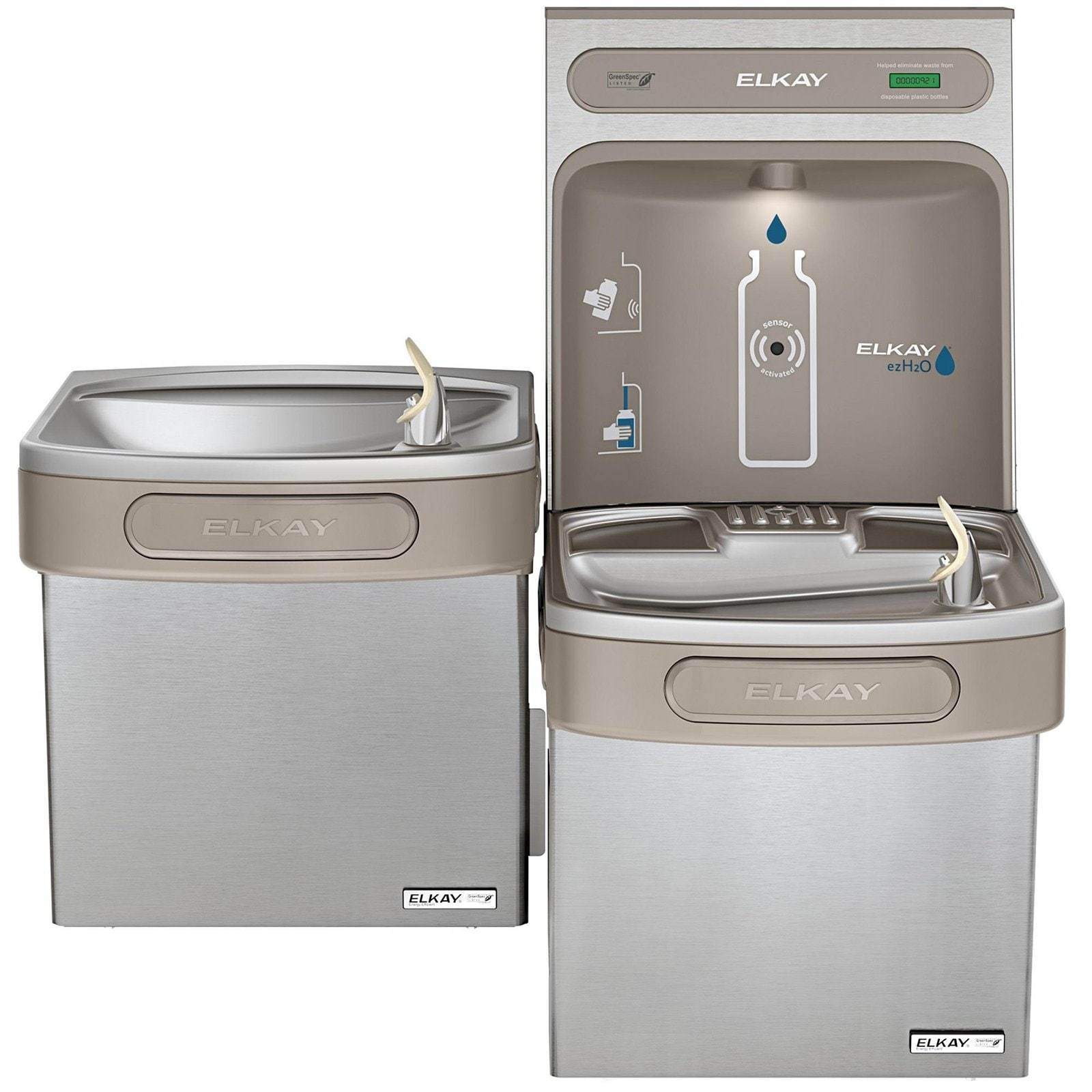 Elkay EZSTLG8WSSK EZH2O Filling Station & Versatile BiLevel Water