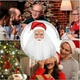 thumbnail image 5 of Santa Full Head Latex Realistic Accessory with White Beard and Festive Red Hat, 5 of 5