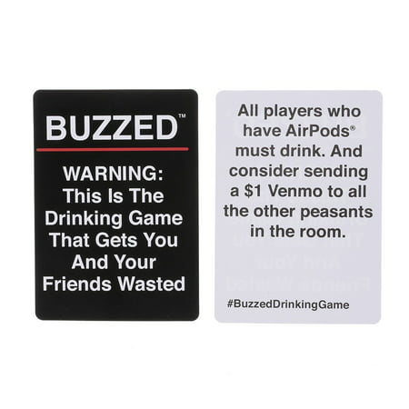 Buzzed Drinking Cards Games That Gets You And Your Friends Tipsy Fun Adult Drinking Game For Parties Walmart Canada