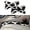 Style 4, variant on Black-white cow print Pattern 2pcs Car Headrest Car Neck Pillow + 2 pack Car Seat Gap Filler - Universal Car SUV Truck(style 4)