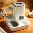 thumbnail image 2 of SWEETHOME ABS 2-in-1 Pet Automatic Feeder Dog Cat Drinking Fountain Water Dispenser Food Bowl Pet Supplies For Dogs Cats ShopWise Round, 2 of 6