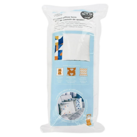 Unique Creativ Premium Pillow Form — 16 in × 16 in (41 × 41 cm), Square