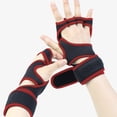 thumbnail image 4 of Guantes de entrenamiento de levantamiento de pesas ventilados, entrenamientos de gimnasio, entrenamiento cruzado, soporte para manos,Azul,XL, 4 of 5