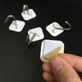 thumbnail image 4 of Adhesive Hook 20PCS White PlasticShaped Damage-Free Hanging Wall Hooks, 4 of 6
