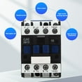 thumbnail image 4 of CJX2 0910 3-Phase Electric Power Contactor, 22V 9A AC Motor Control, Silver Contact, Din Rail Mounting Base, Efficient & Reliable for Industrial Use, 4 of 9