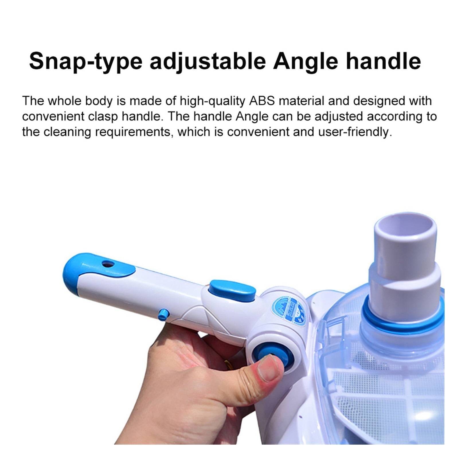 Adjustable Angle Swimming Pool Suction Vacuum Cleaner Head Pond Cleaning Tool For Swimming Pools Hot Springs Spa Aquarium ,Great Suction Power