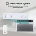 thumbnail image 3 of Hisense 10,000 Btu 115 V 450 Sq ft Window-Mount Air Conditioners, White, 3 of 13