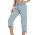 thumbnail image 2 of TAGOLD Women's Summer Athletic Shorts Pants,Casual Plus Size Short Pants for Womens,Cargo Sweatpants For Women Casual Baggy Cargo Pants Drawstring Comfy Athletic Joggers Pants With Pockets, 2 of 4