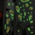 thumbnail image 2 of 3 Pack Glow In The Dark Decals Blood Handprint And Footprint Designs Removable Waterproof Pvc Wall Stickers For Home Party Decor Theme Parties, 2 of 8