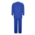 thumbnail image 6 of LEKWK Lounge Sets for Women Crewneck 3/4 Sleeve Top and Elastic Waist Pants Casual Sleepwear Pajamas Fall Winter 2 Piece Loungewear, 6 of 8